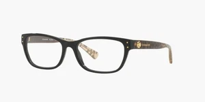 Coach HC6082 5353 Farbe Schwarz/Wild Beast Brille 53-17-135 Brandneu - Bild 1 von 4