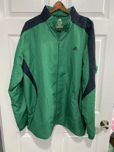 Adidas Green & Black Warm-Up Track Jacket Men's 2XL RN#88387 - Picture 1 of 10