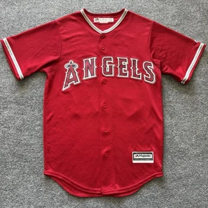 Camiseta de béisbol Majestic MLB Los Angeles Anaheim Angels Mike Trout para hombre pequeña - Imagen 1 de 6