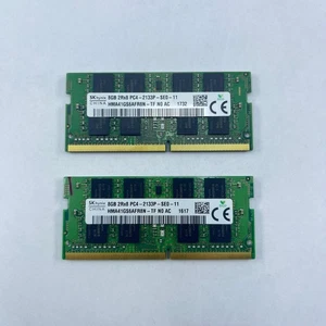 Lot of 2x SK Hynix 8GB 2Rx8 PC4 2133P DDR4 SO-DIMM RAM - Picture 1 of 2