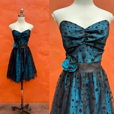 Vestido de fiesta vintage años 80 Gunne Sax Jessica McClintock graduación noche cóctel Foto 1 de 4