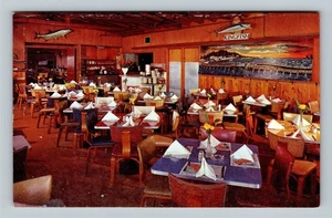 St John's Pass, Kingfish Dining Room, Treasure Island Florida Vintage Postcard - Picture 1 of 2