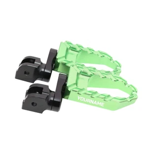 Láser personalizado estriberas delanteras brazo 1,5" para Kawasaki ZX12R Ninja ZX9R ZZR 1400 1200 - Imagen 1 de 17