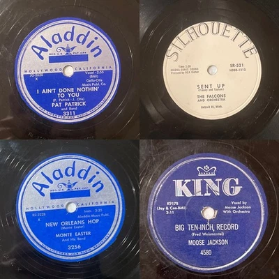 Lot of 4 R&B Blues 78rpm Records - FALCONS - SENT UP / PAT PATRICK - I AIN'T + 2 - Image 1 of 4