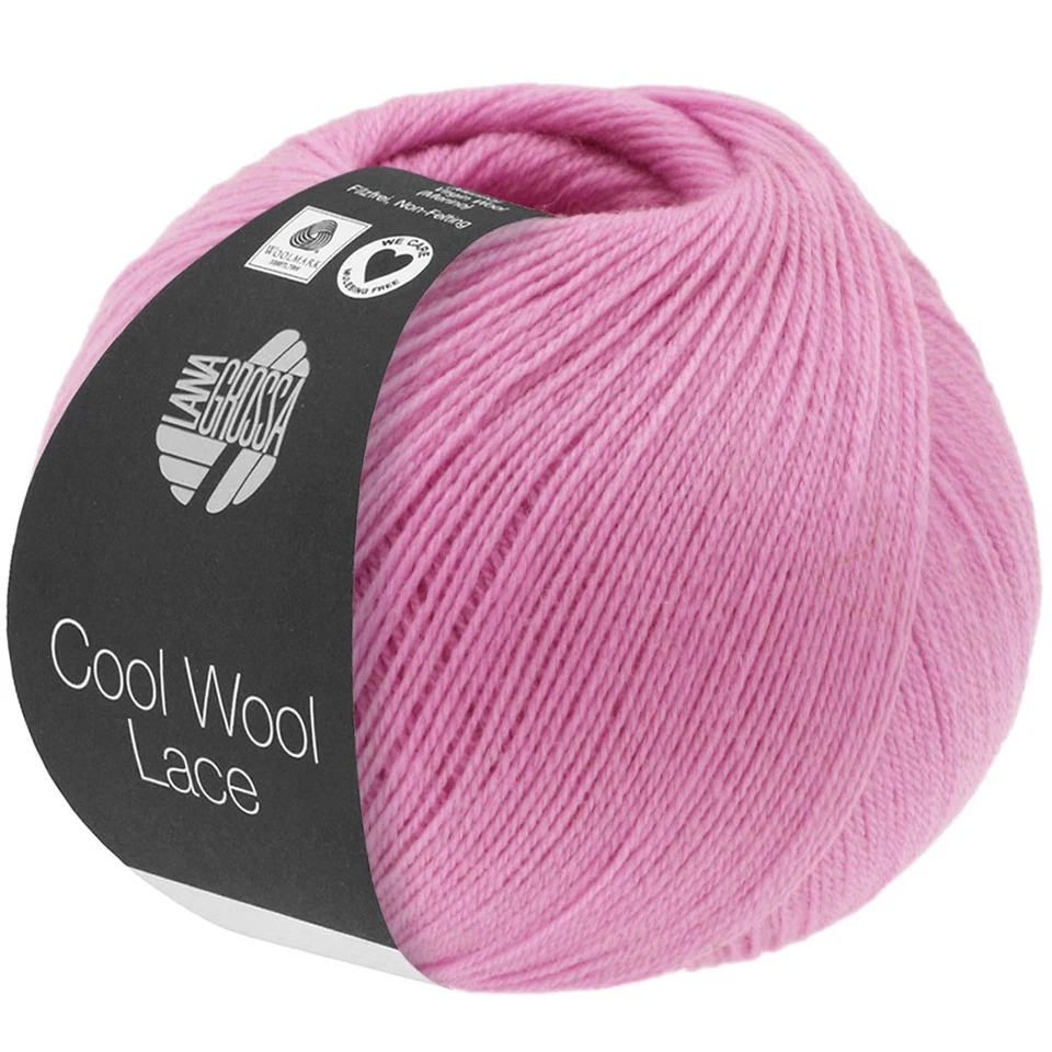 Wolle Kreativ! Lana Grossa - Cool Wool Lace Fb. 52 rosa 50 g - Bild 1 von 1