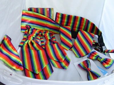 ESSENTIALS BY MANUEL LGBTQ+Rainbow Collection>Hankies-Bow tie-Ties-Waistcoats Cravats-Cummerbund+Sets