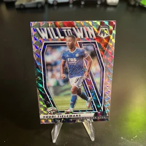 2021-22 Mosaic Premier League Youri Tielemans Will To Win Mosaic Prizm #3 K451 - Picture 1 of 2