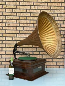 Sehr Große Antike Grammophon mit Trichter. Edison Diamond Disc Player. - Bild 1 von 24