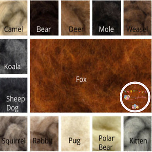 Heidifeathers®  Felting Wool - Single Colours - Carded Wool Slivers