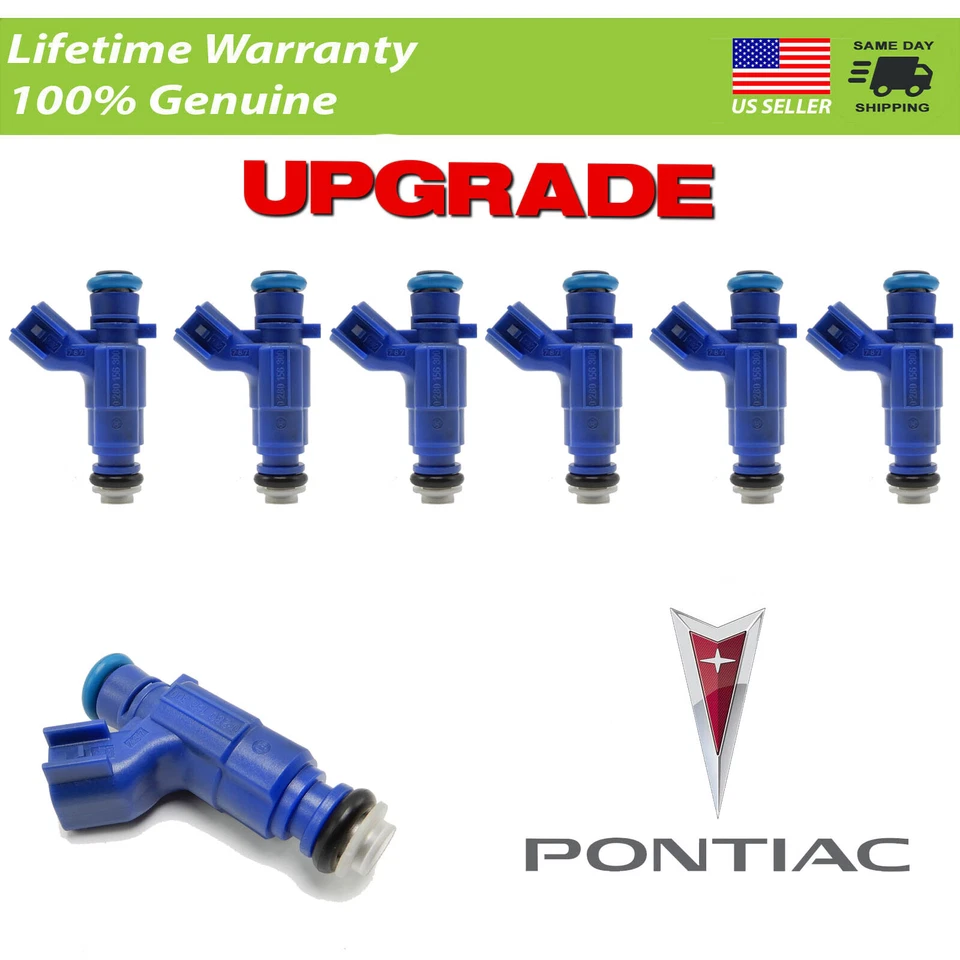 X6 OEM Bosch Fuel Injectors SATURNA AURA 2007 - 09 3.6L V6 0280156300 - Image 1 of 1