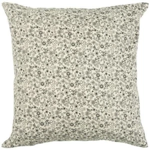 Cream Cushion Cover 50cmx50cm With Ditsy Black Flowers, Floral High Quality - Picture 1 of 3