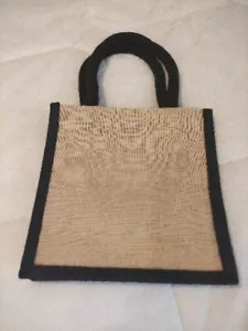 Pack Of 3 Jute Bag Hessian Quality Small wholesale Lunch Bag Shopping Bag - Picture 1 of 5