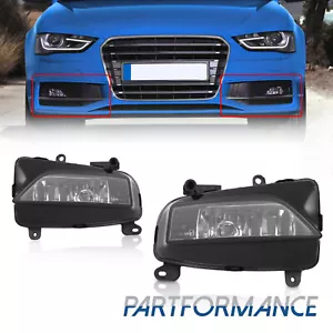 Fog Light Lamp For Audi A4 13-16 PAIR Front S-line Bumper Driver&Passenger Side - Picture 1 of 13