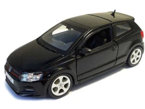 BBurago 1/43 Scale Volkswagen VW Polo GTI MK5 Black Model Replica Car - Picture 1 of 1
