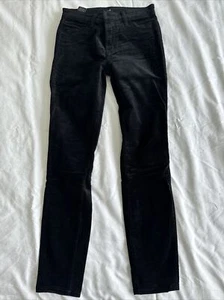 J.Brand 815 Mid-Rise super dünne schwarze Samthose - 25 (27" Innennaht) 815T635 - Bild 1 von 12
