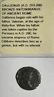 Ancient Roman Coin Gallienus Ad 253 268 173 Bronze Antoninianus Very Nice