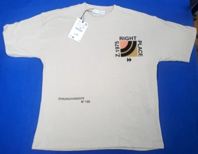 Zara Kids T-Shirt  Size 11-12  Right Place Right time Collect Moments New NWOT - Image 1 of 4