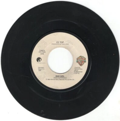 Legs/Bad Girl ZZ Top(1983 vinyl 45 rpm record) - Image 1 of 2