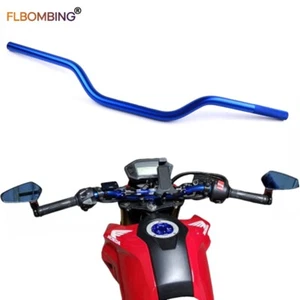 Universal Motorbike 22mm 7/8'' Anodizing Sand CNC Aluminum Alloy Handlebar Blue - Picture 1 of 10