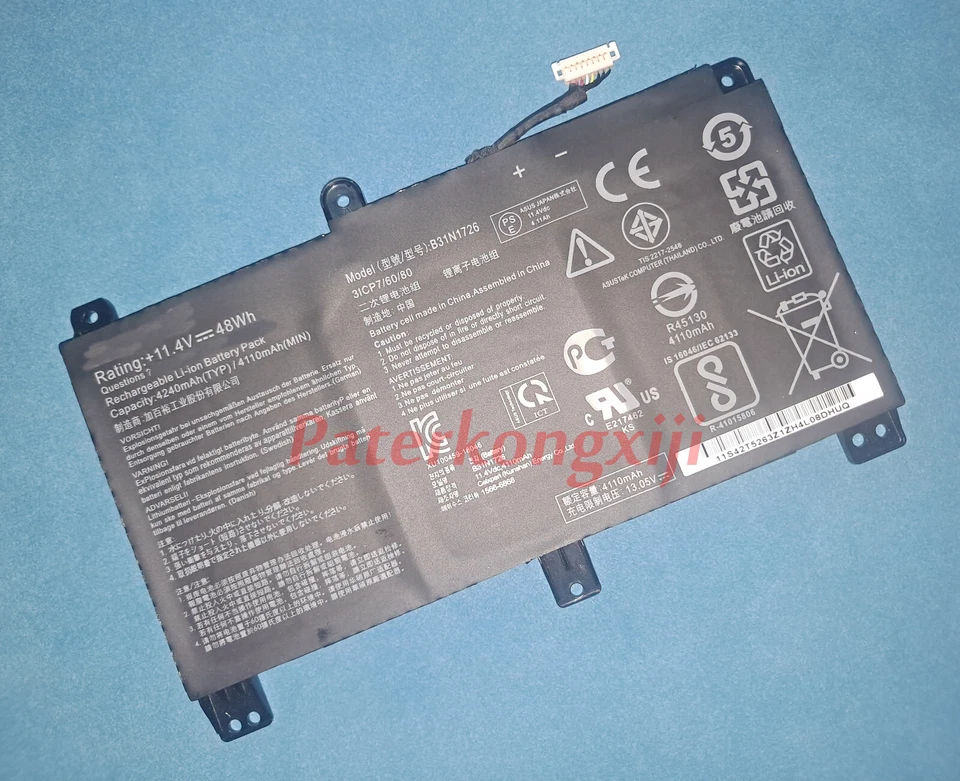 Genuine B31N1726 Battery For ASUS ROG Strix G15 G512 G512LI G531 G531GT