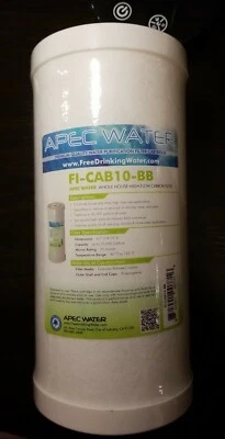 APEC 10" Whole House High Flow GAC Carbon Replacement Water Filter (FI-CAB10-BB) - Image 1 of 4