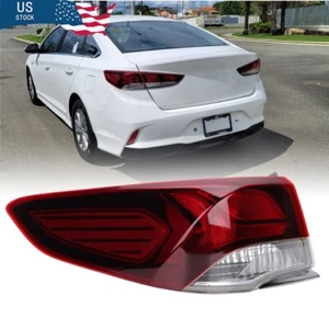 Luz trasera para Hyundai Sonata 2018 2019 lado izquierdo freno exterior con bombilla - Imagen 1 de 9