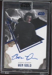 2021 Topps Star Wars Steller Signature Blue Ben Solo 14/25 Auto
