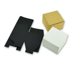 20 X Kraft Paper Boxes Gift Candy Packing Box Flip Carton Party Wedding All Size - Picture 1 of 11