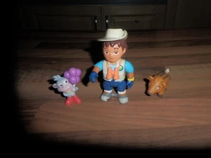 DORA THE EXPLORER 4" DIEGO, BOOTS AND TAPIR FIGURES - Picture 1 of 2
