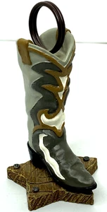 Cowboy Boot Business Card Holder Western Rustic - Picture 1 of 7