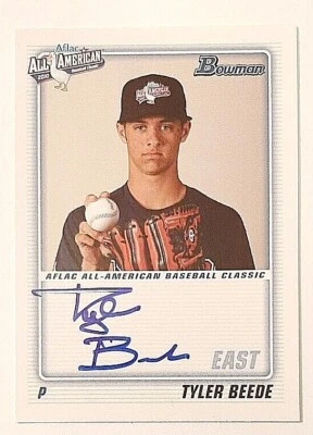 Bowman AFLAC Signatures 2010 #TB Tyler Beede radiocontrol automático #165/225 en tarjeta autógrafa Foto 1 de 3