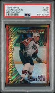 John LeClair Gold Refractor 1995 Topps Finest PSA 9 - MINT - Philadelphia Flyers