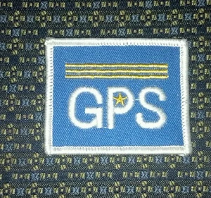 GPS Iron or Sew-On Patch EMBROIDERY 2.5" X 2" - Picture 1 of 2