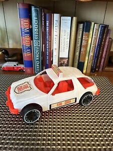 VTG Amloid Corp Saddle Brooks NJ Plastic Fire Chief Car AMC White/Orange See Pic