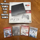 Sony Playstation 3 Ps3 160gb Console - 3d, Og Box, Cables, Controller + 38 Games