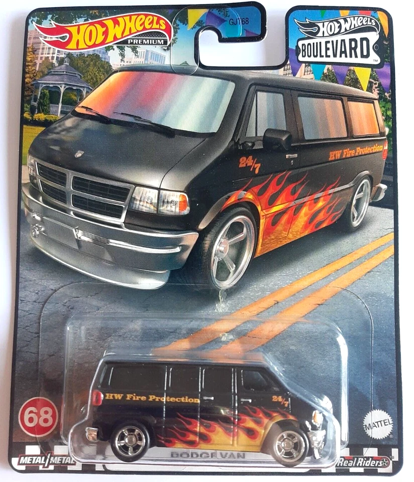 HOT WHEEL Boulevard Real Riders - Dodge Van - Immagine 1 di 1
