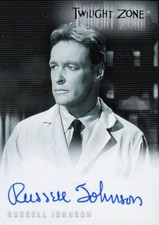 Twilight Zone 3 Shadows and Substance Russell Johnson Autograph Card A-45