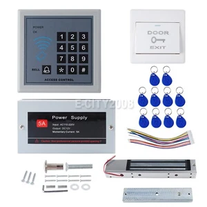 Proximity RFID Karte Zugangskontrollsystem Kit elektrisches magnetisches Türschloss - Bild 1 von 8