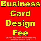 Business Card Design Fee - Only Valid with Business Card Listing Purchase
