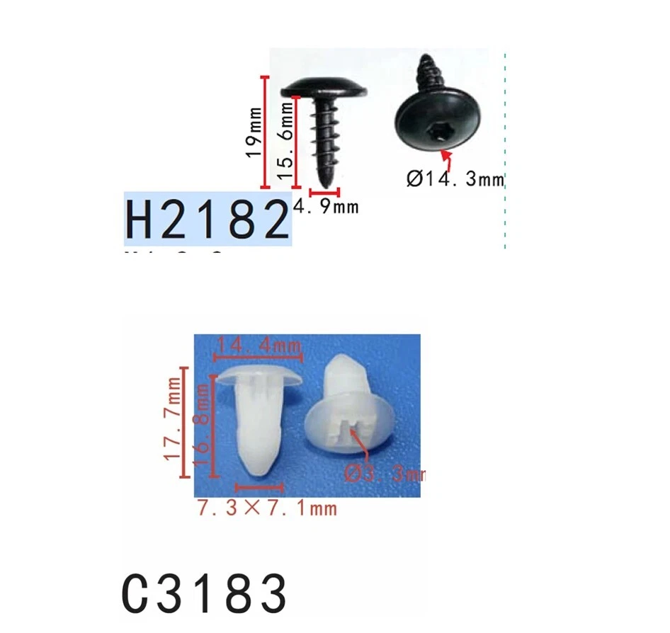 100 VW AUDI TT Quattro Exterior Rocker moulding Nut & screw N10318001 N90974701 Foto 1 de 1