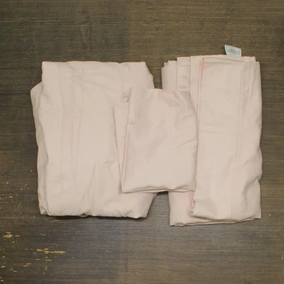 Christian Siriano New York Sateen 3-Piece 300tc Sheet Set Blush Pink Twin XL - Image 1 of 4