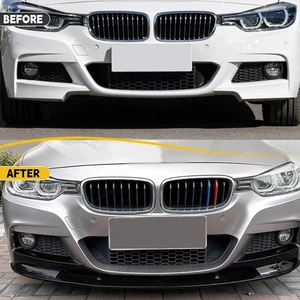 Front Spoiler Lippe Stoßstange Schwarz Für BMW 3er F30 F31 2012 2013 -2018 DE - Bild 1 von 10