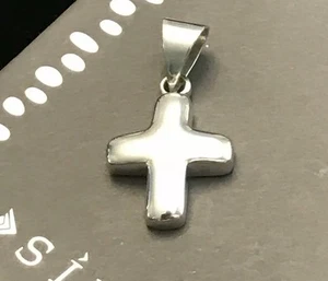 SILPADA Sterling Silver 925 Puffy Cross Pendant Christian Religious - Picture 1 of 4
