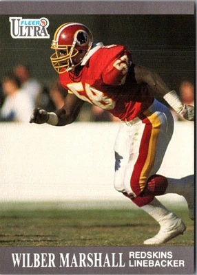 1991 Ultra Wilber Marshall #273 Washington Redskins Football Card - Image 1 of 2