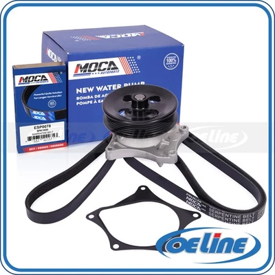 Water Pump w/ Belt for 2016-2019 Chevrolet Cruze 2016-2022 Chevrolet Spark 1.4L - Image 1 of 4