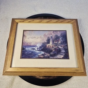 Thomas Kinkade Das Licht des Friedens Kunstdruck 16 x 13,5 Passepartout gerahmtes Bild - Bild 1 von 5