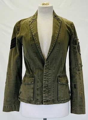 ZADIG & VOLTAIRE Virginia GR SPI Military Lightweight Green Ladies Jacket SZ XS  - Image 1 of 4