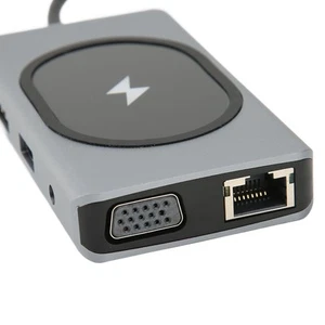 Docking Station Type C To High Definition Multimedia Interface VGA 15W 9 In 1 FY - Afbeelding 1 van 24