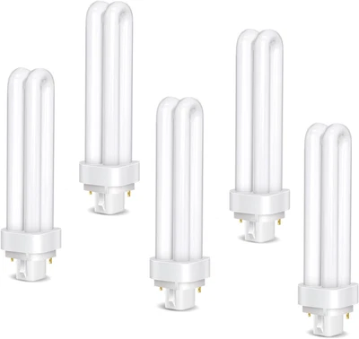 Confezione Da 5 Lampadine Tubolari PLC G24D-3 a 2 Pin 26W, Luce Bianca Fredda 65 - Immagine 1 di 4