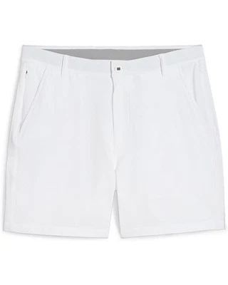 Puma 101 Solid 7" Golf Shorts Mens 30 White Stretch Slash Pockets Zip Fly BUU851 - Image 1 of 4